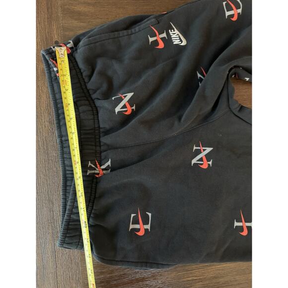 Nike Club Fleece Jogger Mens Medium Drawstring All Over Print Logo Pants - Picture 8 of 12